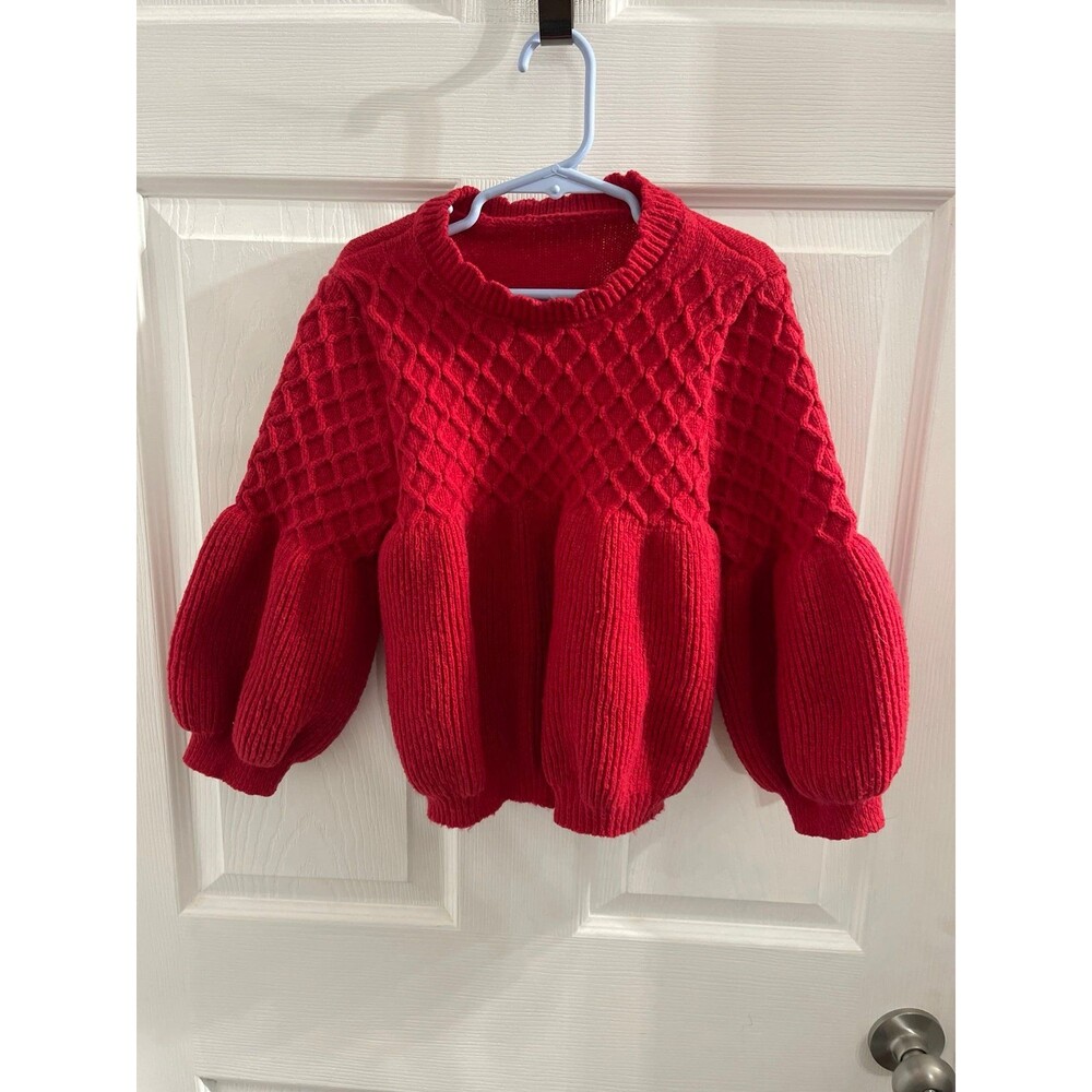 SHEIN Pullover Sweater Red Size 7Y